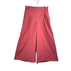 North face womens Standard wide‎ Leg Pants slate Rose cropped athleisure sz 2